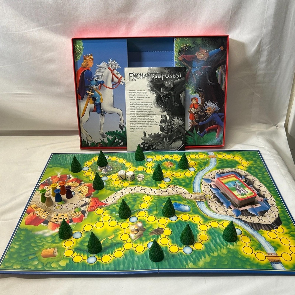 Vintage 1994 Enchanted Forest Board Game COMPLETE Ravensburger Fairy Tale Magic